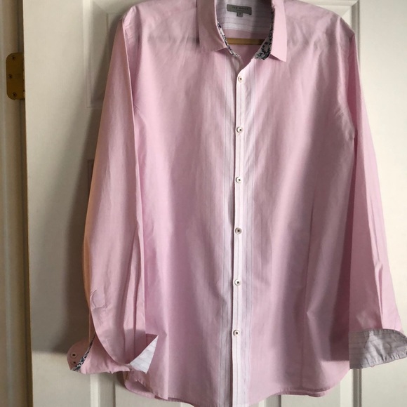 Ted Baker London Other - Ted Baker London Mens Long Sleeve Shirt Pink Sz 6